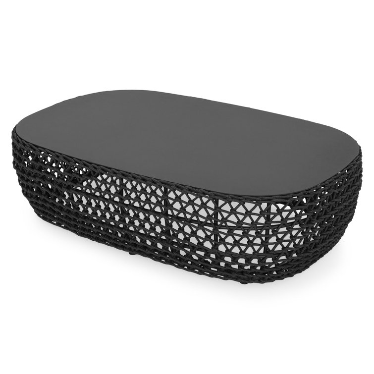 Bay Isle Home Akershus Oval 124Cm L Outdoor Coffee Table Wayfair.co.uk